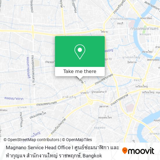 Magnano Service Head Office I ศูนย์ซ่อมนาฬิกา และ ทำกุญแจ สำนักงานใหญ่ ราชพฤกษ์ map