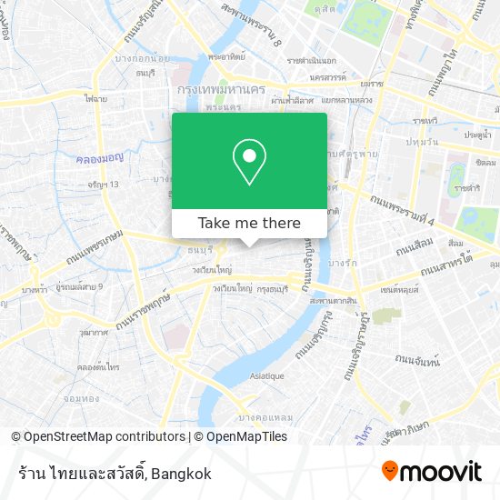 ร้าน ไทยและสวัสดิ์ map