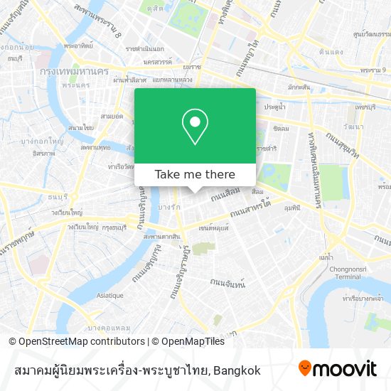 สมาคมผู้นิยมพระเครื่อง-พระบูชาไทย map