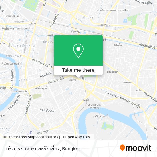 บริการอาหารและจัดเลี้ยง map