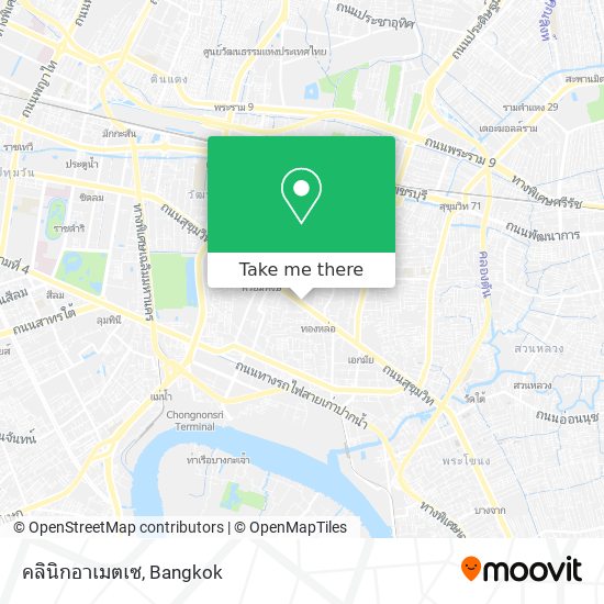 คลินิกอาเมตเซ map