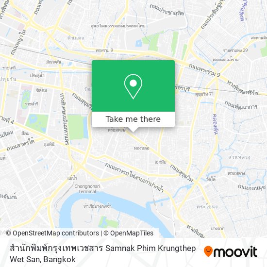 สำนักพิมพ์กรุงเทพเวชสาร Samnak Phim Krungthep Wet San map