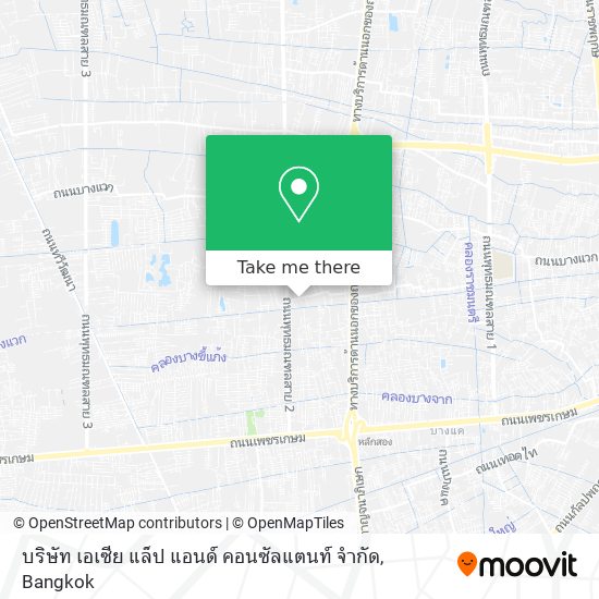 บริษัท เอเซีย แล็ป แอนด์ คอนซัลแตนท์ จำกัด map