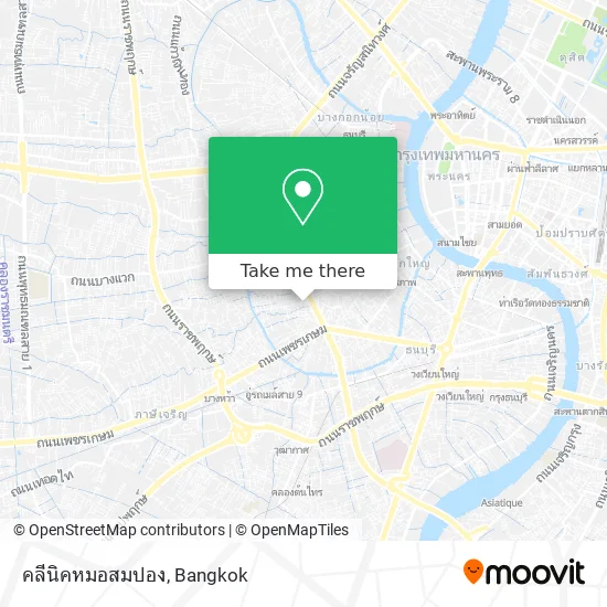 คลีนิคหมอสมปอง map