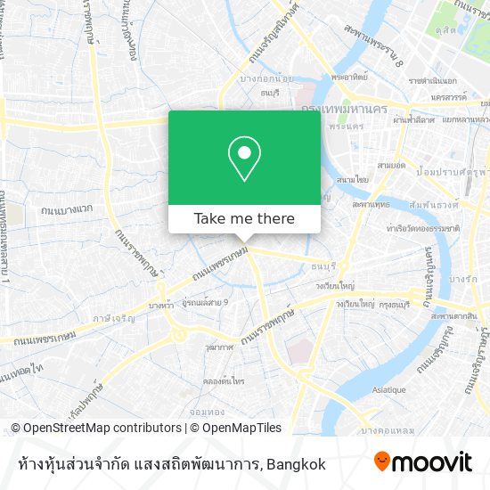 ห้างหุ้นส่วนจำกัด แสงสถิตพัฒนาการ map