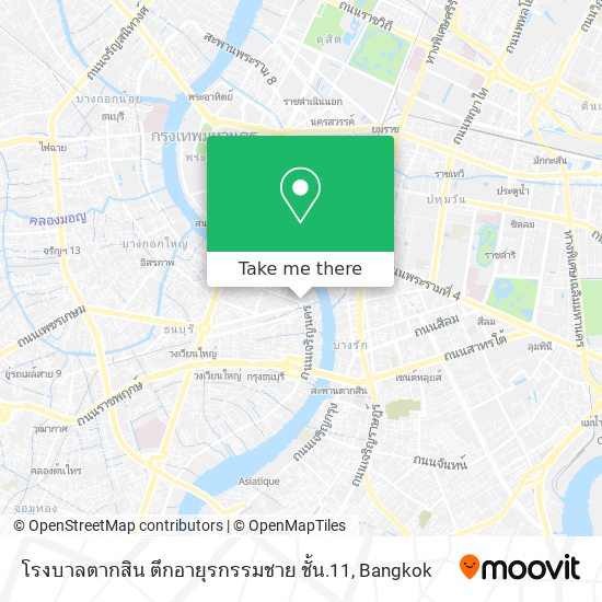 โรงบาลตากสิน ตึกอายุรกรรมชาย ชั้น.11 map