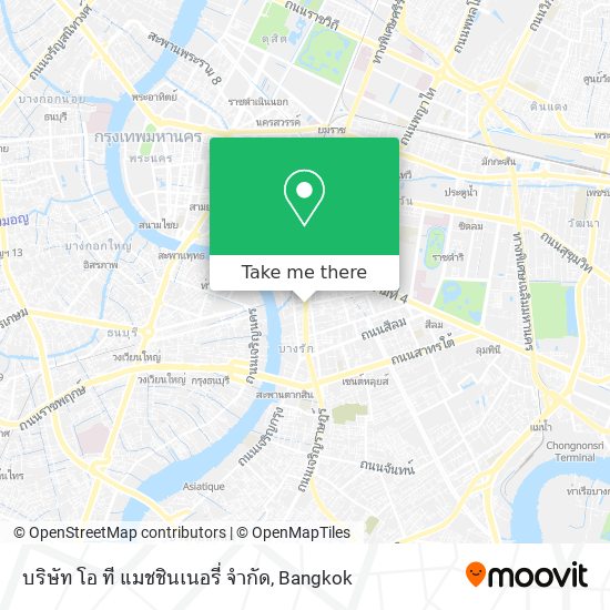 บริษัท โอ ที แมชชินเนอรี่ จำกัด map