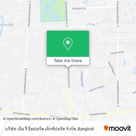 บริษัท เอ็ม จี อิมปอร์ต เอ็กซ์ปอร์ต จำกัด map