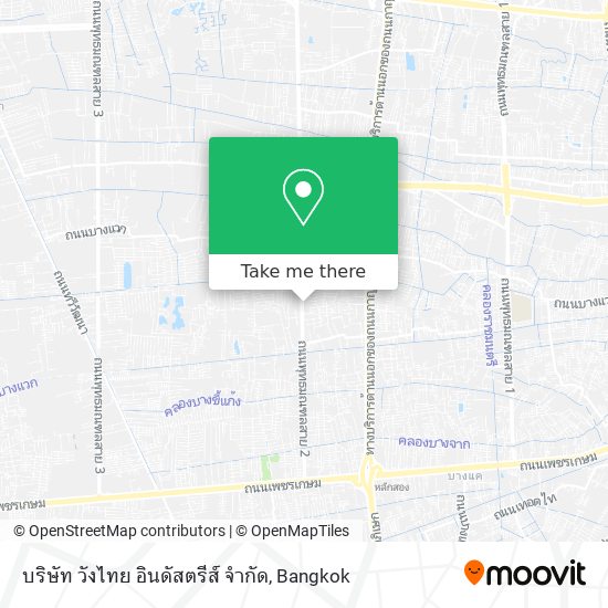 บริษัท วังไทย อินดัสตรีส์ จำกัด map