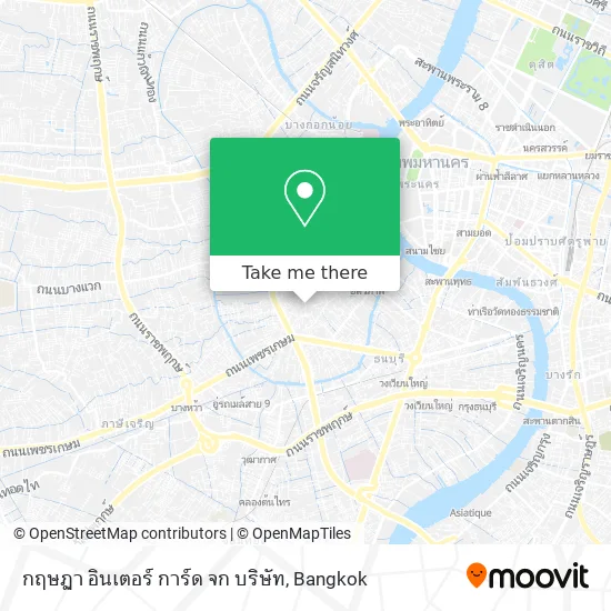 กฤษฏา อินเตอร์ การ์ด จก บริษัท map