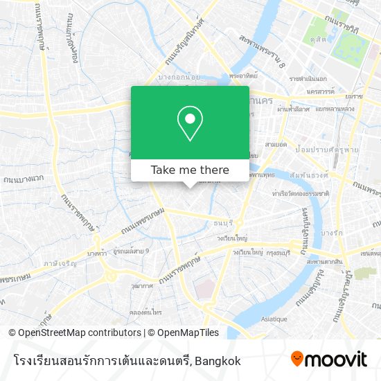 โรงเรียนสอนรักการเต้นและดนตรี map