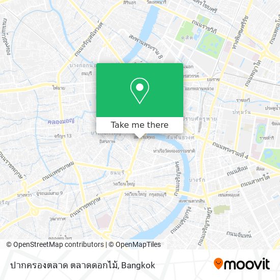 ปากครองตลาด ตลาดดอกไม้ map