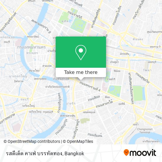 รสดีเด็ด คาเฟ่ บรรทัดทอง map