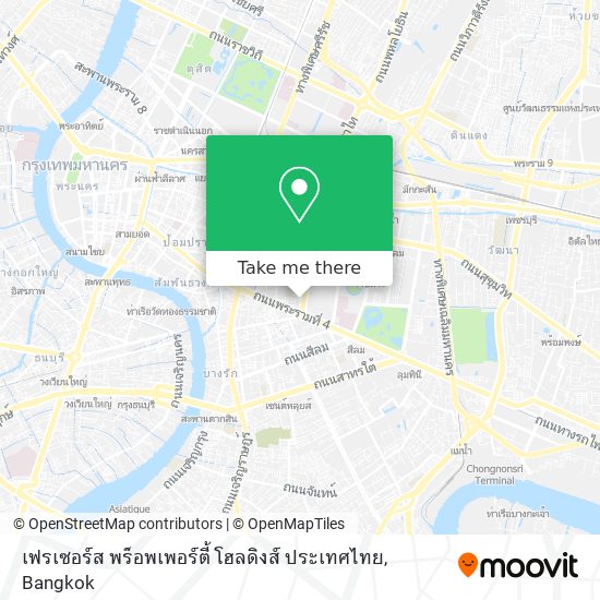 เฟรเซอร์ส พร็อพเพอร์ตี้ โฮลดิงส์ ประเทศไทย map