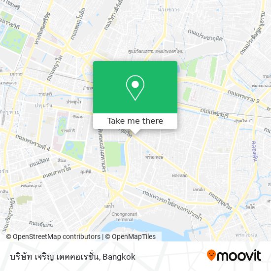 บริษัท เจริญ เดคคอเรชั่น map