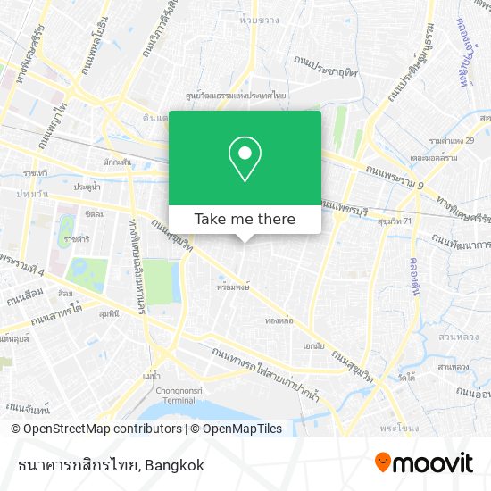 ธนาคารกสิกรไทย map