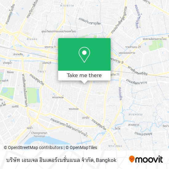 บริษัท เอนเจล อินเตอร์เนชั่นแนล จำกัด map