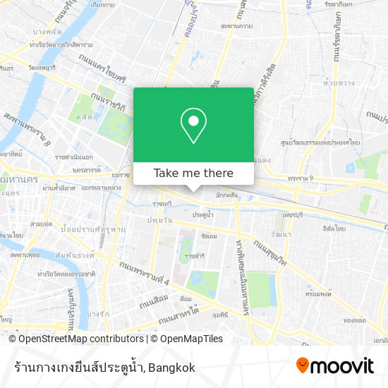 ร้านกางเกงยีนส์ประตูน้ำ map