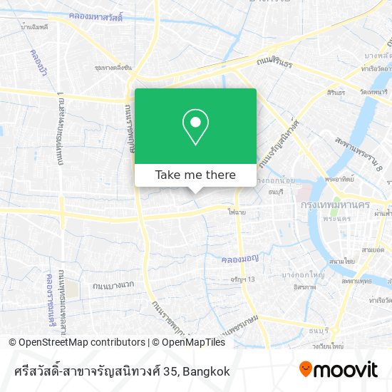 ศรีสวัสดิ์-สาขาจรัญสนิทวงศ์ 35 map
