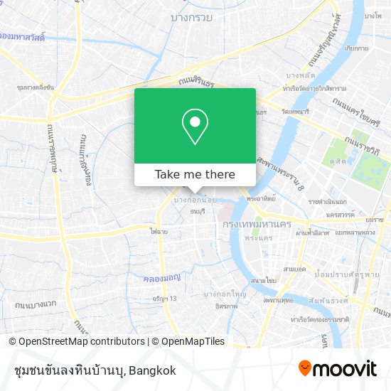 ชุมชนขันลงหินบ้านบุ map