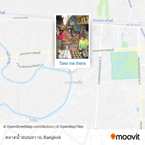 ตลาดน้ำดอนหวาย map