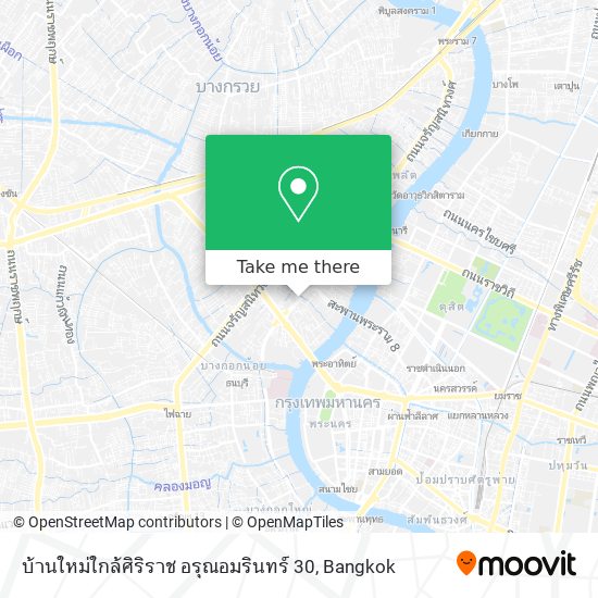 บ้านใหม่ใกล้ศิริราช อรุณอมรินทร์ 30 map