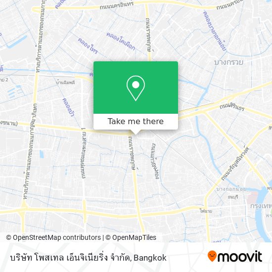 บริษัท โพสเทล เอ็นจิเนียริ่ง จำกัด map