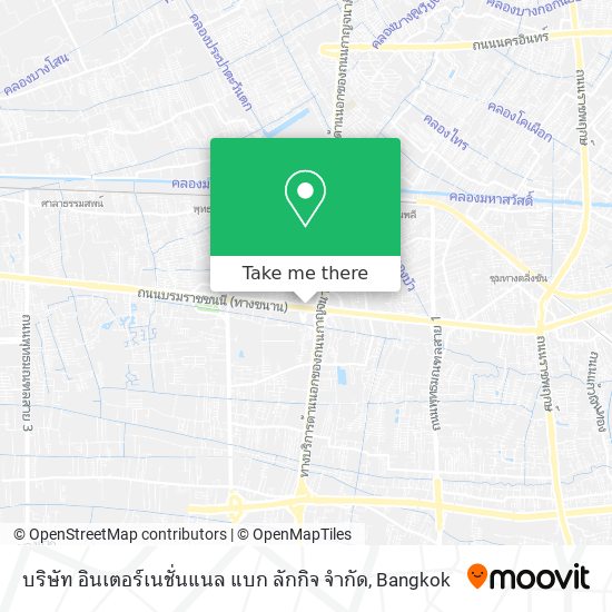 บริษัท อินเตอร์เนชั่นแนล แบก ลักกิจ จำกัด map