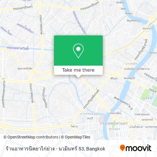 ร้านอาหารนิตยาไก่ย่าง - นวมินทร์ 53 map