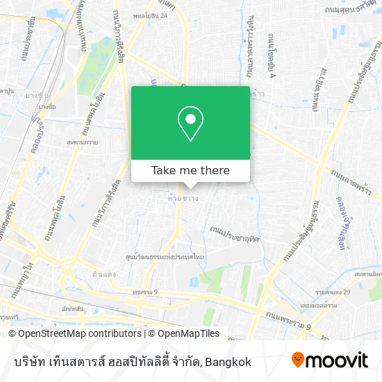 บริษัท เท็นสตารส์ ฮอสปิทัลลิตี้ จำกัด map