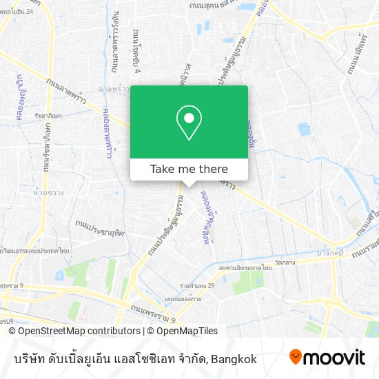 บริษัท ดับเบิ้ลยูเอ็น แอสโซซิเอท จำกัด map