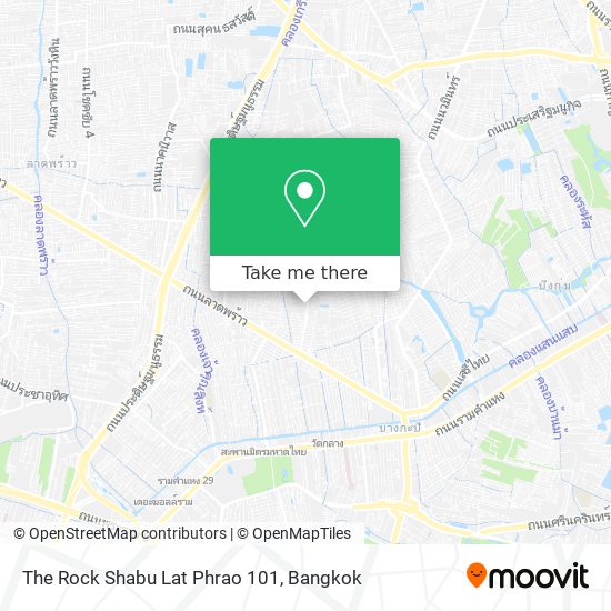 The Rock Shabu Lat Phrao 101 map