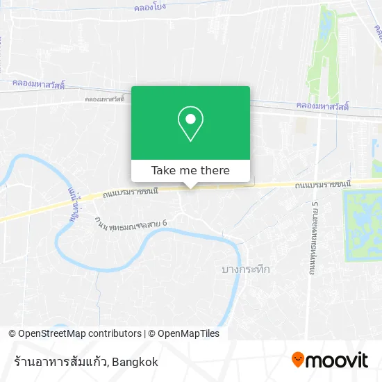 ร้านอาหารส้มแก้ว map