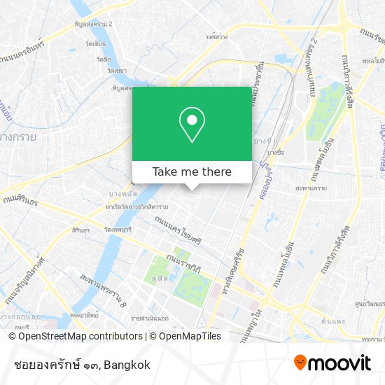 ซอยองครักษ์ ๑๓ map