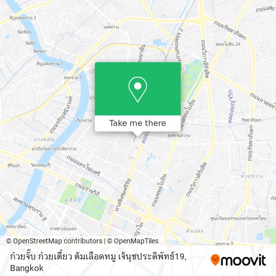 ก๋วยจั๊บ ก๋วยเตี๋ยว ต้มเลือดหมู เจ้นุชประดิพัทธ์19 map