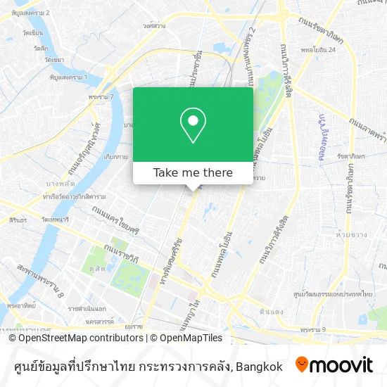ศูนย์ข้อมูลที่ปรึกษาไทย กระทรวงการคลัง map