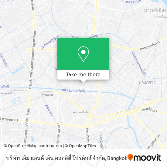 บริษัท เอ็ม แอนด์ เอ็น คลอลิตี้ โปรดักส์ จำกัด map