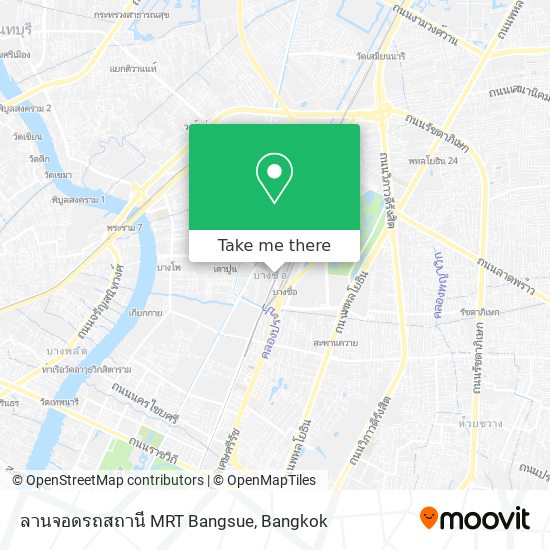 ลานจอดรถสถานี MRT Bangsue map