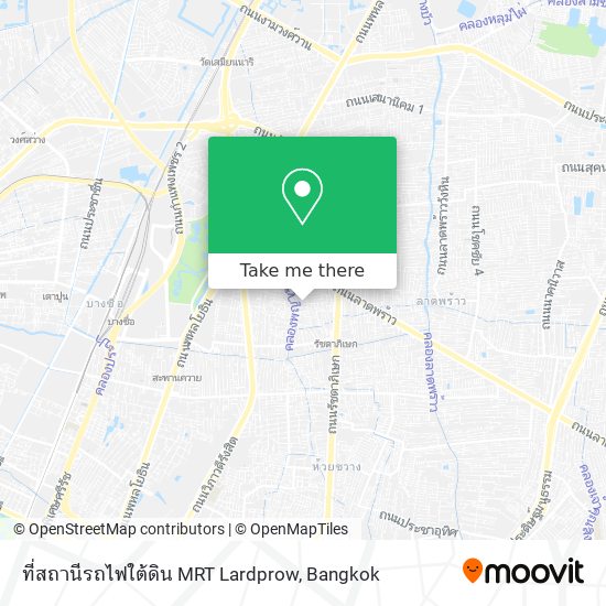 ที่สถานีรถไฟใต้ดิน MRT Lardprow map