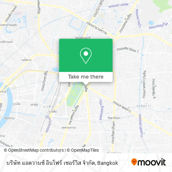 บริษัท แอดวานซ์ อินโฟร์ เซอร์วิส จำกัด map