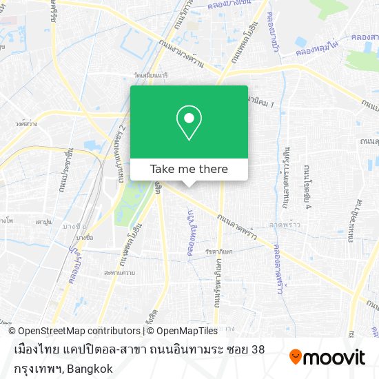 เมืองไทย แคปปิตอล-สาขา ถนนอินทามระ ซอย 38 กรุงเทพฯ map