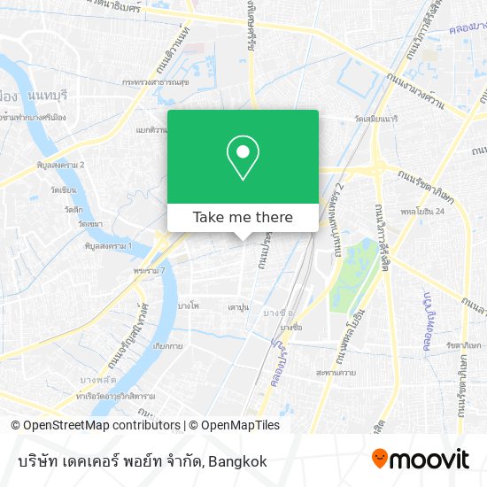 บริษัท เดคเคอร์ พอย์ท จำกัด map