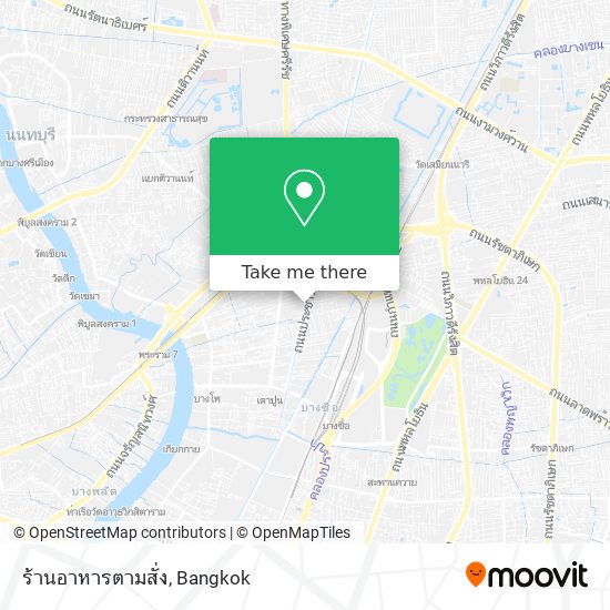 ร้านอาหารตามสั่ง map