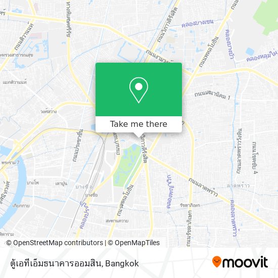 ตู้เอทีเอ็มธนาคารออมสิน map