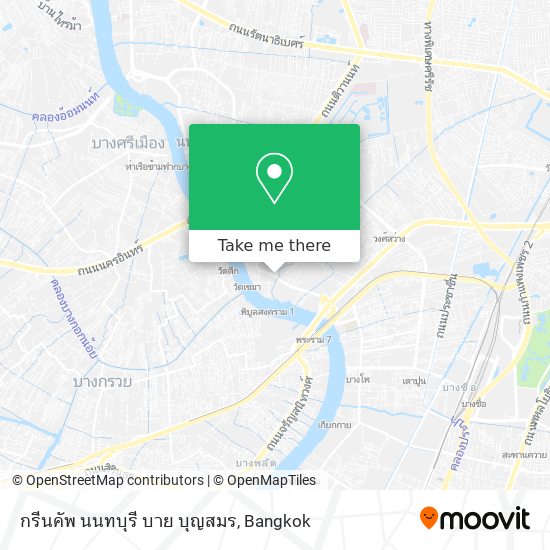 กรีนคัพ นนทบุรี บาย บุญสมร map