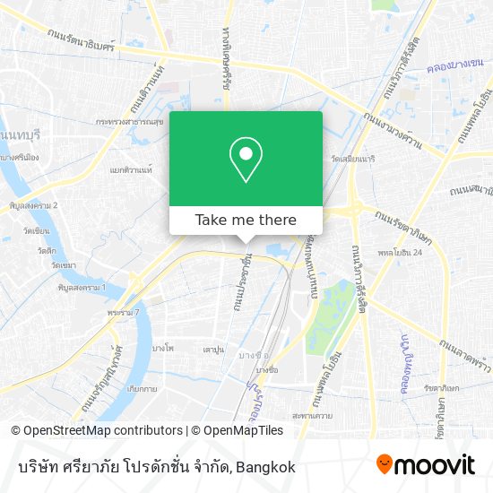 บริษัท ศรียาภัย โปรดักชั่น จำกัด map