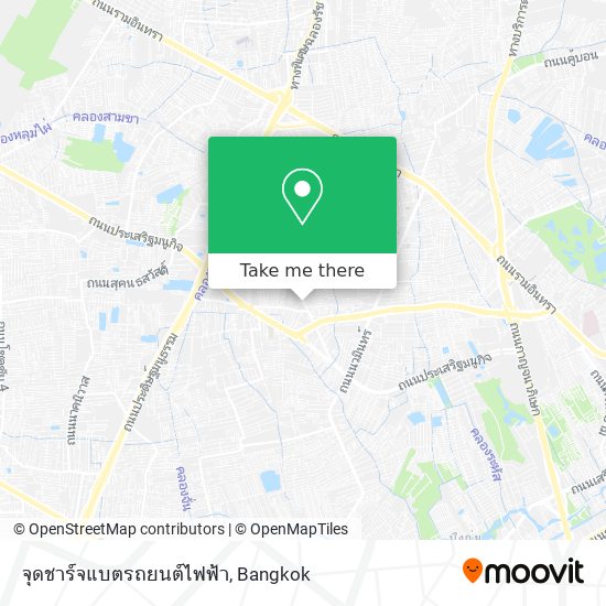 จุดชาร์จแบตรถยนต์ไฟฟ้า map