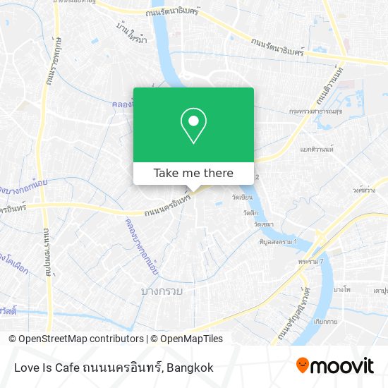 Love Is Cafe ถนนนครอินทร์ map