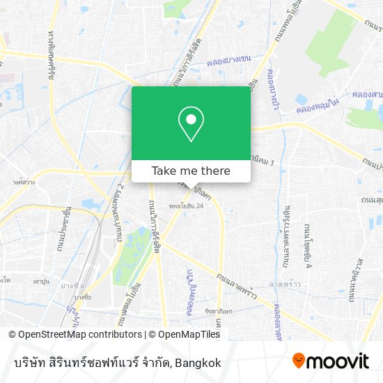 บริษัท สิรินทร์ซอฟท์แวร์ จำกัด map