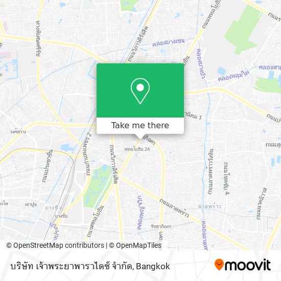 บริษัท เจ้าพระยาพาราไดซ์ จำกัด map